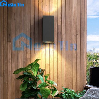 Đèn Led treo tường hắt tường ngoài trời trong nhà 2 đầu 10w 220v VNT612-19 Ngân Tin