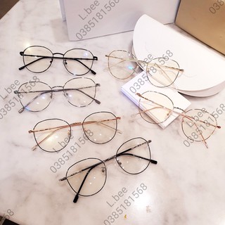 Gọng kính mắt tròn kim loại thời trang nữ 29187 nhiều màu