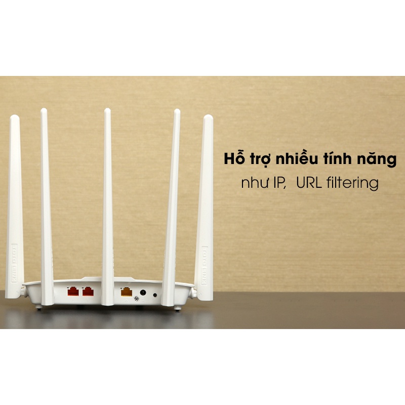 Router wifi Totolink A810R chuẩn N tốc độ 300Mbps - 5 Anten Model: A810R (Hãng phân phối chính thức)