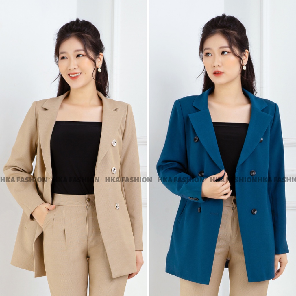 ┅☄BLAZER NỮ CAO CẤP - 2 PHÂN LOẠI 1 LỚP VÀ ÁO VEST CÔNG SỞ DÁNG DÀI CÓ TÚI SƯỜN HÀNG THIẾT KẾ ĐỦ SIZE