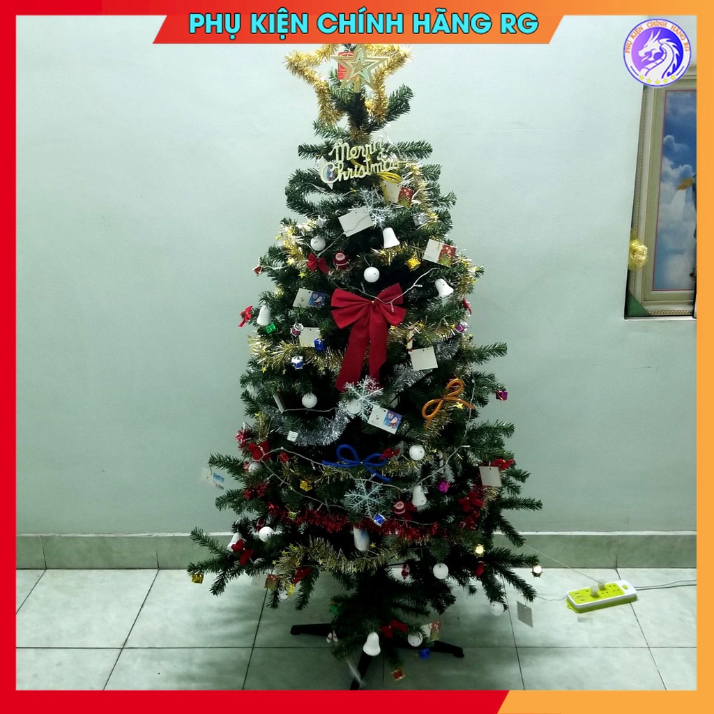 Cây thông noel 1m5 tặng kèm bộ phụ kiện trang trí giáng sinh cực đẹp