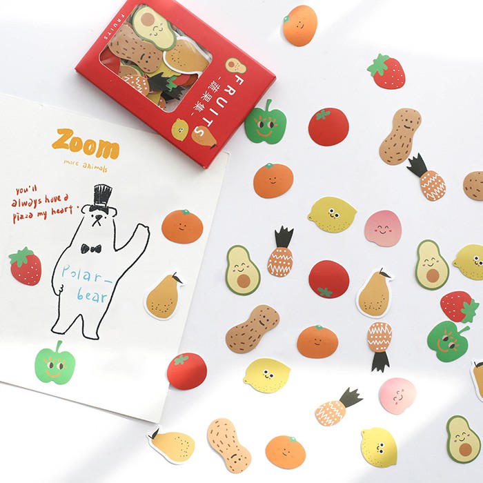 &lt;Ảnh Thật Shop Chụp&gt; Set 100 Miếng Sticker Lovely Hình Dán Trang Trí Sổ Tay Nhật Ký Điện Thoại Khay Đựng Bút M013