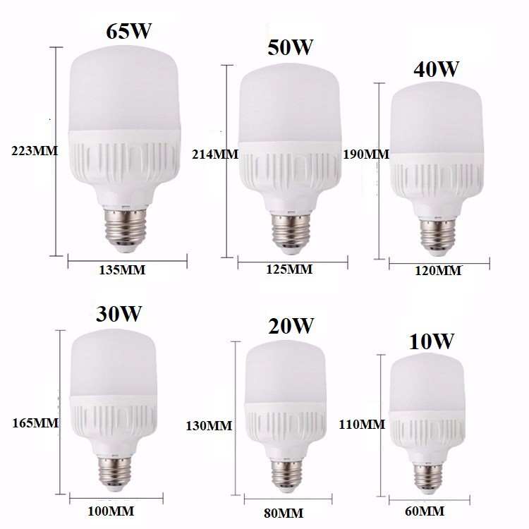 BÓNG ĐÈN LED 65W-50W E27 | BÚP LED 65W - 50W E27