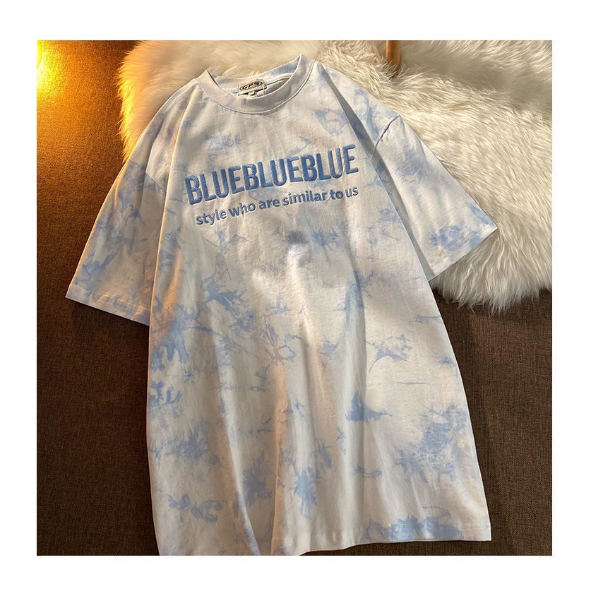 Áo thun form rộng unisex BluePink cá tính thoải mái