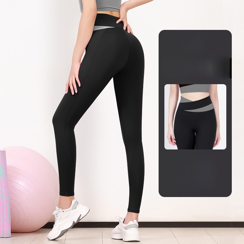 Quần Legging Thể Thao Đàn Hồi Thấm Hút Mồ Hôi Tốt Cho Nữ