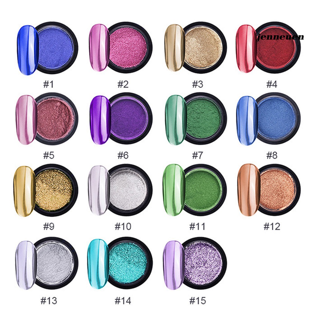 [Hàng mới về] Bột Kim Tuyến Lấp Lánh Trang Trí Móng Tay Thời Trang Cho Nữ