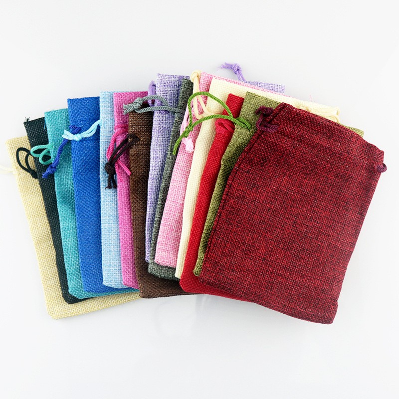 10x14 cm - túi nhỏ túi vải bố linen vỏ túi thơm nhiều màu sắc
