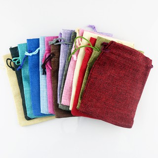 10x14 cm - túi nhỏ túi vải bố linen vỏ túi thơm nhiều màu sắc