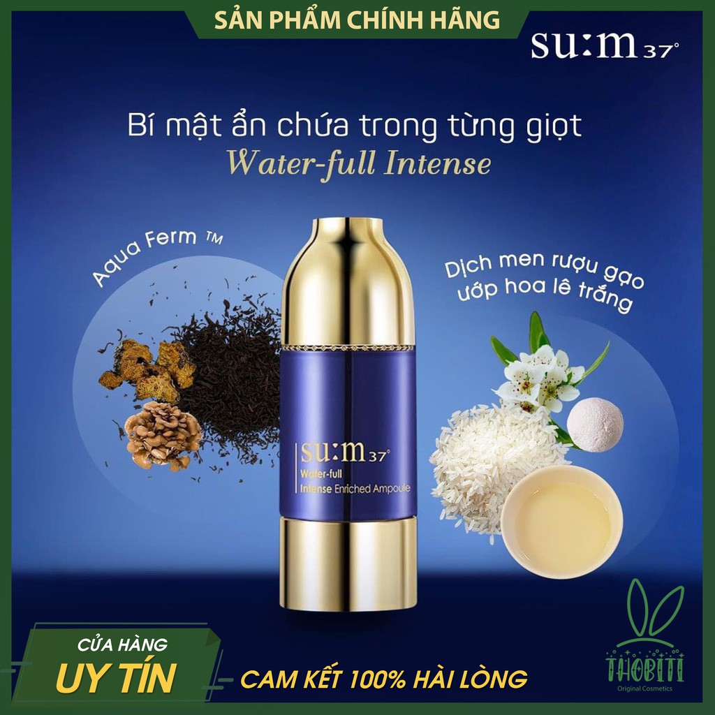 Tinh chất vàng Sum Xanh Intense Enriched Ampoule [Giá sập sàn] CĂNG BÓNG, CUNG CẤP NƯỚC , TÁI TẠO ĐỘ SĂN CHẮC ĐÀN HỒI DA