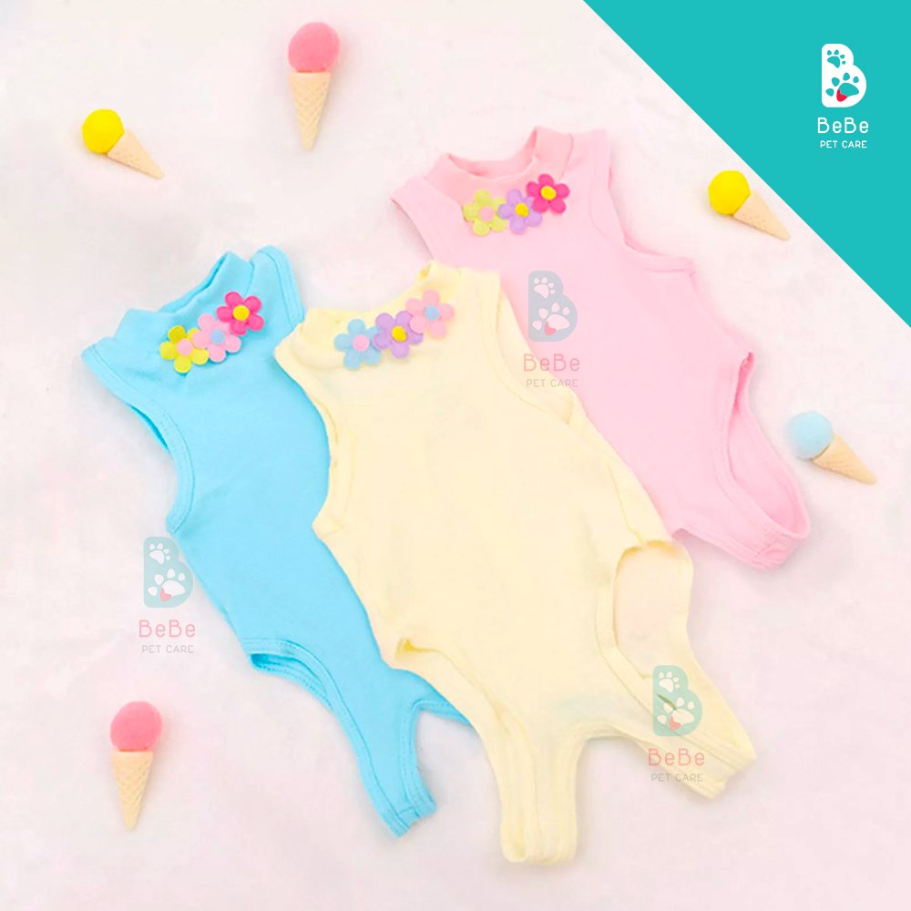 [Siêu Dễ Thương] Áo Chống Liếm Cho Thú Cưng - Bộ Đồ Hỗ Trợ Cai Sữa &amp; Phục Hồi Hậu Phẫu Cho Các Boss