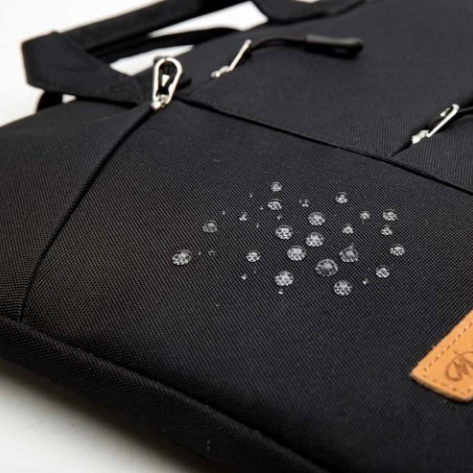 Túi Đựng Laptop Màu Đen Nhiều Ngăn Có Dây Đeo Tay 15-15.6 Inch | BigBuy360 - bigbuy360.vn