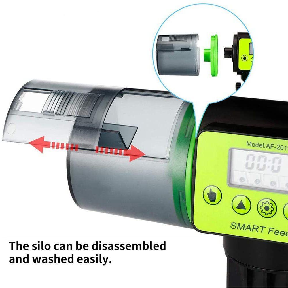 Máy Cho Cá Ăn Tự Động 1 Cái Với Màn Hình LCD Hẹn Giờ