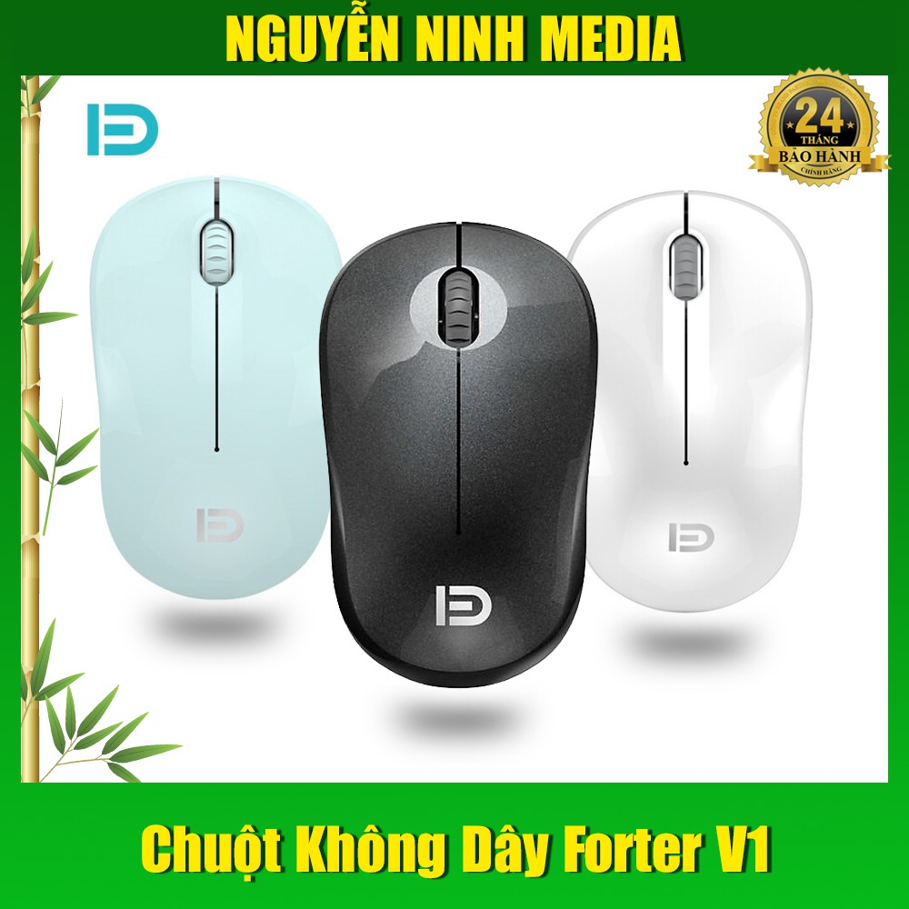 [Mã ELFLASH2 hoàn 10K xu đơn 20K] (Hàng Chính Hãng) Chuột Không Dây Forter V1 - V102 - Bảo Hành 2 Năm