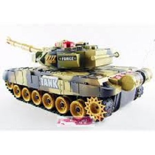 Xe tăng điều khiển T90 chạy bằng xích siêu chắc chắn chịu được va đập mạnh, động cơ khoẻ bẹ pháo xoay 360 độ (loại to)