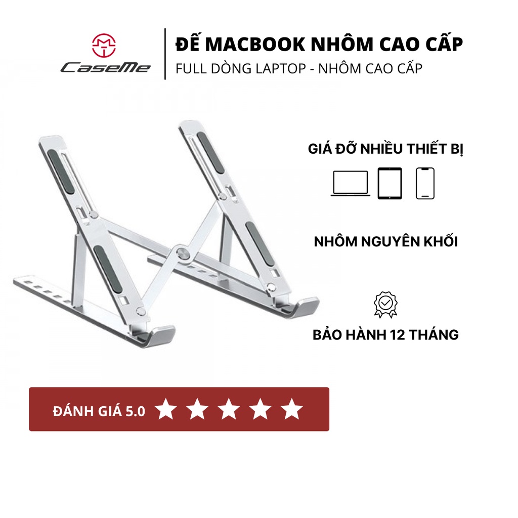 Giá đỡ Laptop, Mac bằng nhôm cao cấp, đế tản nhiệt laptop, đế kê laptop bằng nhôm