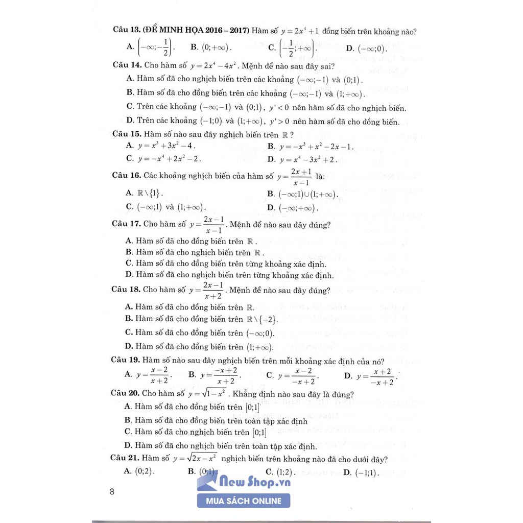 Sách Câu Hỏi Và Bài Tập Trắc Nghiệm Toán 12 | BigBuy360 - bigbuy360.vn