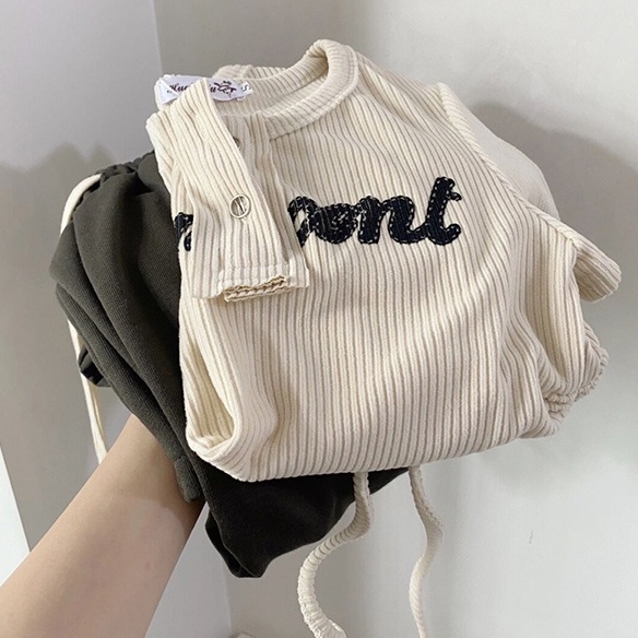 Set Áo Thun Ngắn Tay + Quần Dài Ống Rộng Thời Trang Cho Nữ(mua riêng)