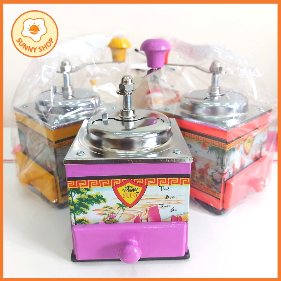 Cối/Dụng Cụ Xay Tiêu bằng Tay Loại Lớn - Hàng Loại 1 Xịn Sò, Bằng Thép Không Gỉ - Kích thước hộp xay: 10cm x 10cm x 12cm