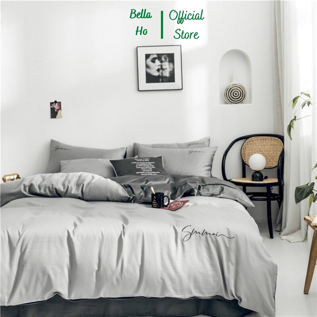 Bộ Chăn Ga Gối Lụa Tencel Sumoi 60s BELLA HO may chun theo yêu cầu