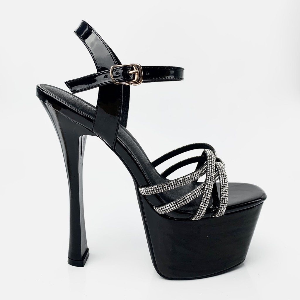 Giày cao gót đế đúp 16cm & 17cm, sandal cao gót nữ trên 10cm catwalk giày cưới