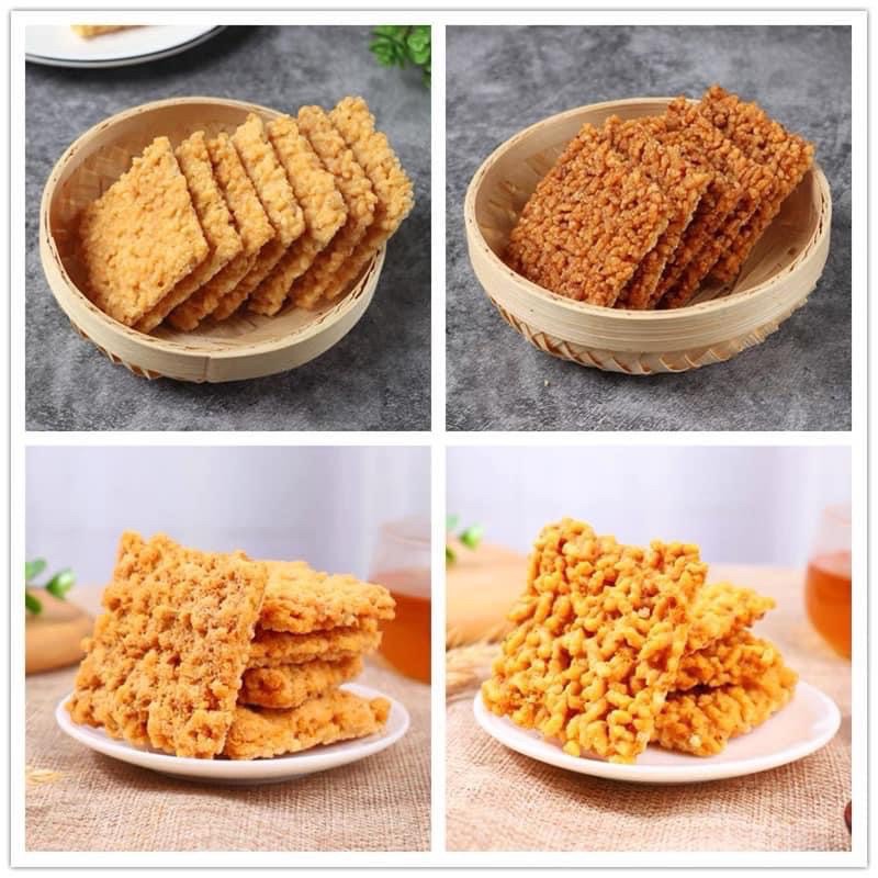 Đồ ăn vặt ❤️ Cơm cháy Đài Loan thơm ngon giòn rụm vị cua và trứng muối siêu hot