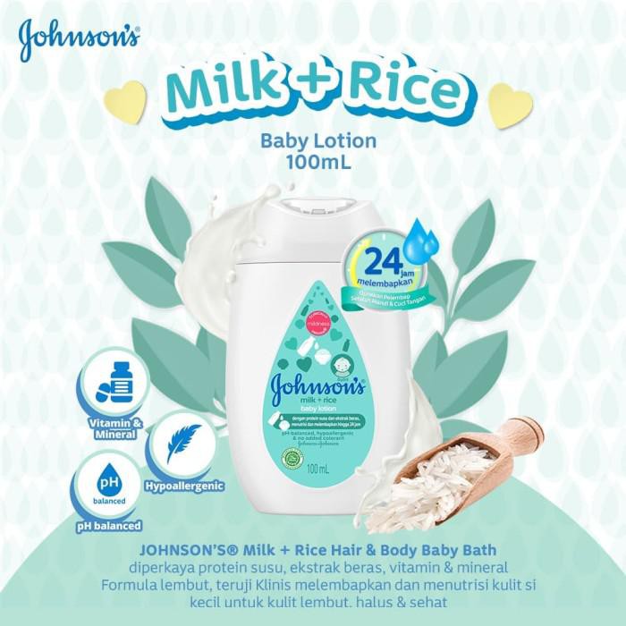 (hàng Mới Về) Sữa Dưỡng Johnson 's Baby Milk + Lotion 100ml & 200ml