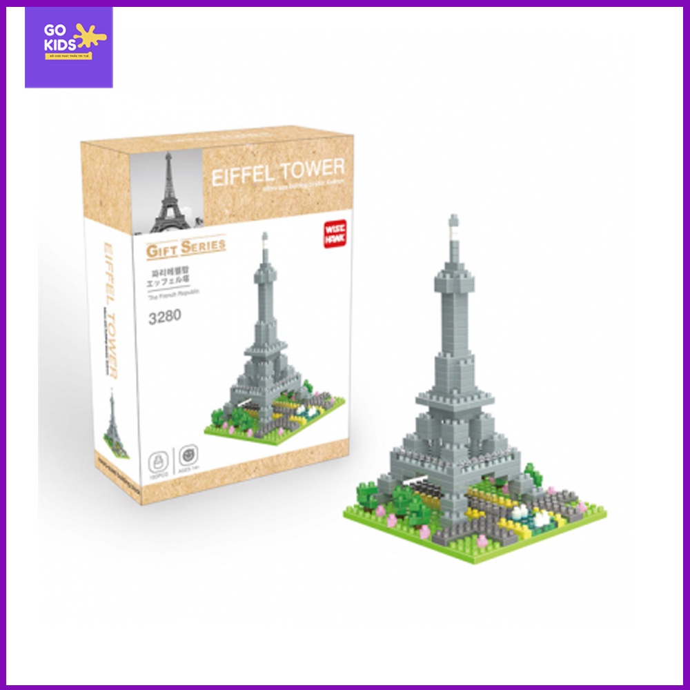 Mega Block - Đồ chơi xếp hình Tháp Eiffel (193 mảnh ghép)