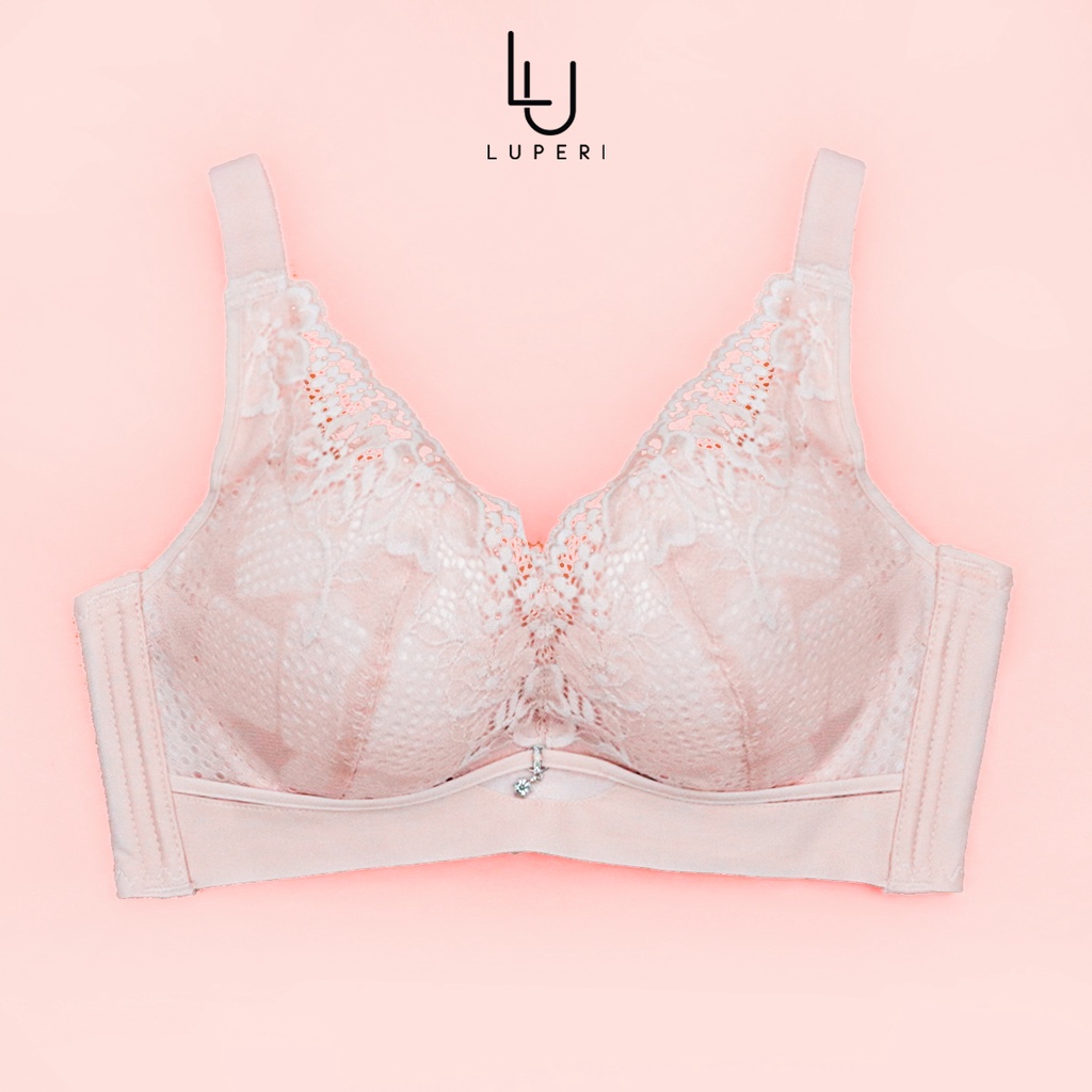 Aó Lót Nữ Không Gọng Bra Đệm Mút Mềm Dày Luperi Bản 3 Móc Chắc Chắn Phối Ren Quyến Rũ Cho Người Ngực Vừa Và Nhỏ LUAL860
