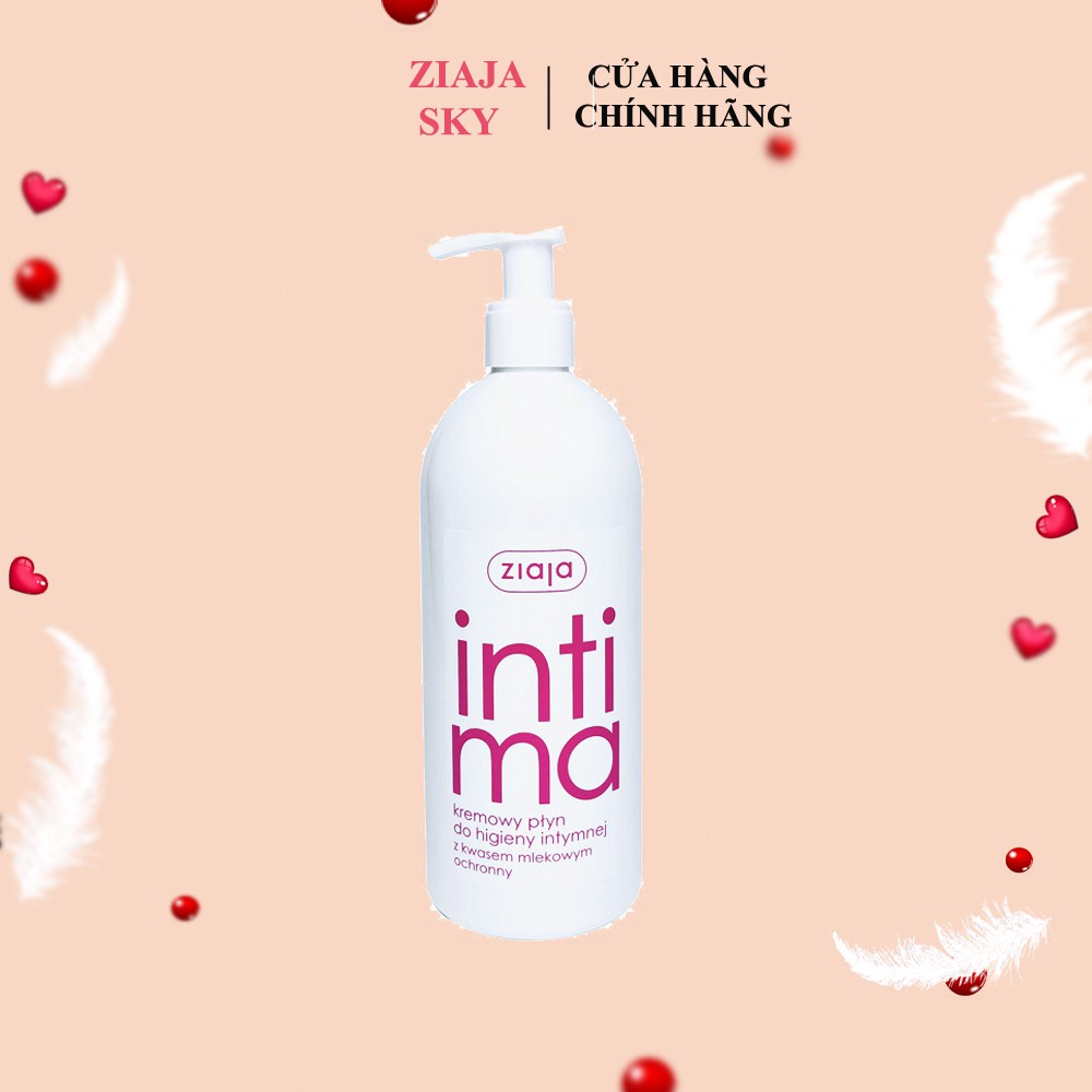 Dung Dịch Vệ Sinh Phụ Nữ Intima Hồng Bổ Sung Axit Lactic Giảm Viêm Nhẹ 500ml