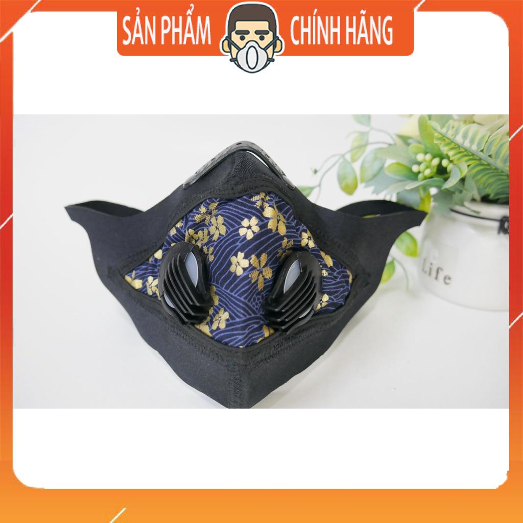 Khẩu trang cao cấp lọc bụi mịn pm2.5 dòng thể thao thoáng mát 2 van thở tái sử dụng