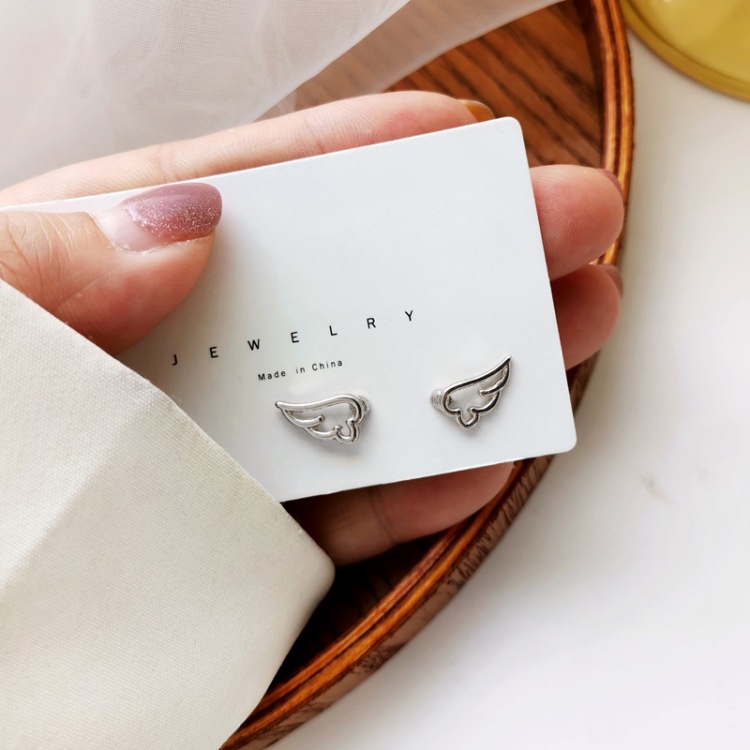 Khuyên Tai Bông Tai Nữ Hình Cánh Thiên Thần Nhẹ Nhàng Nữ Tính E21