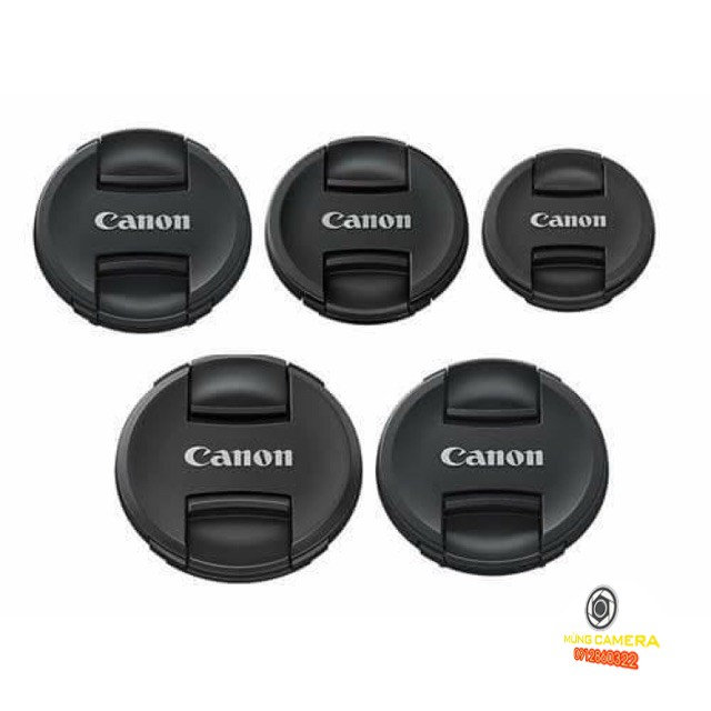 Nắp lens Canon phi 49mm/52mm/55mm/58mm/62mm/67mm/72mm/77mm/82mm