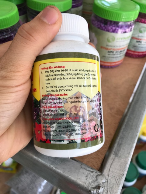 Phân bón cao cấp super kali cho Lan, hoa, cây cảnh