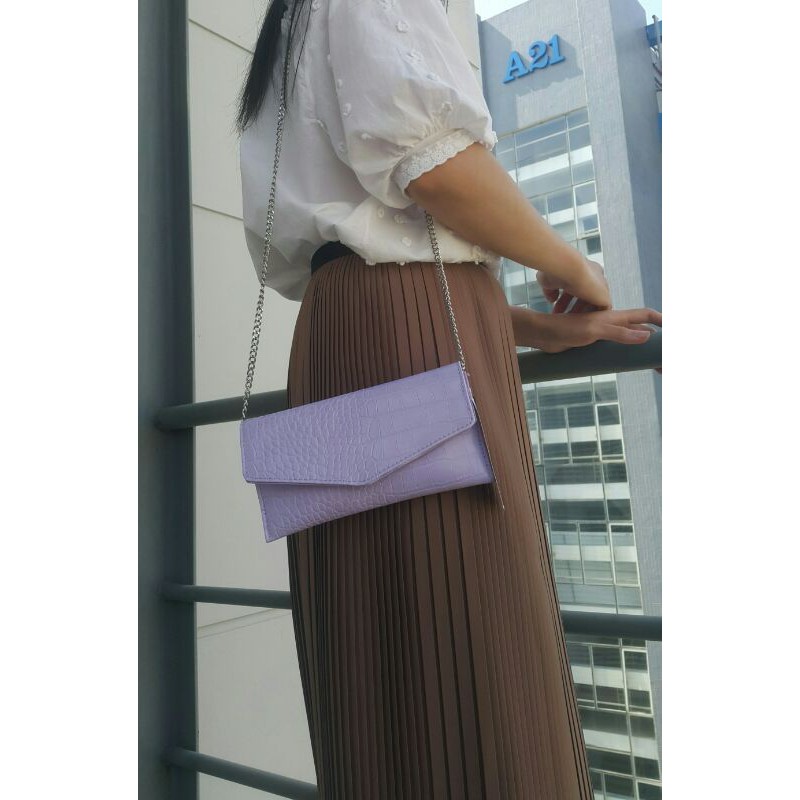 Ví tím Mango - hxt Nga kèm bill