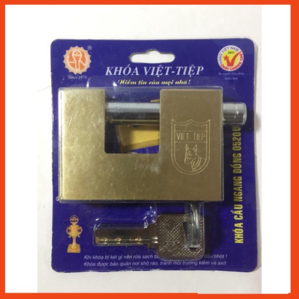 Ổ Khóa Cửa Ngang Việt Tiệp 206 Rất Đẹp Và Chắc Chắn (Chính Hãng)