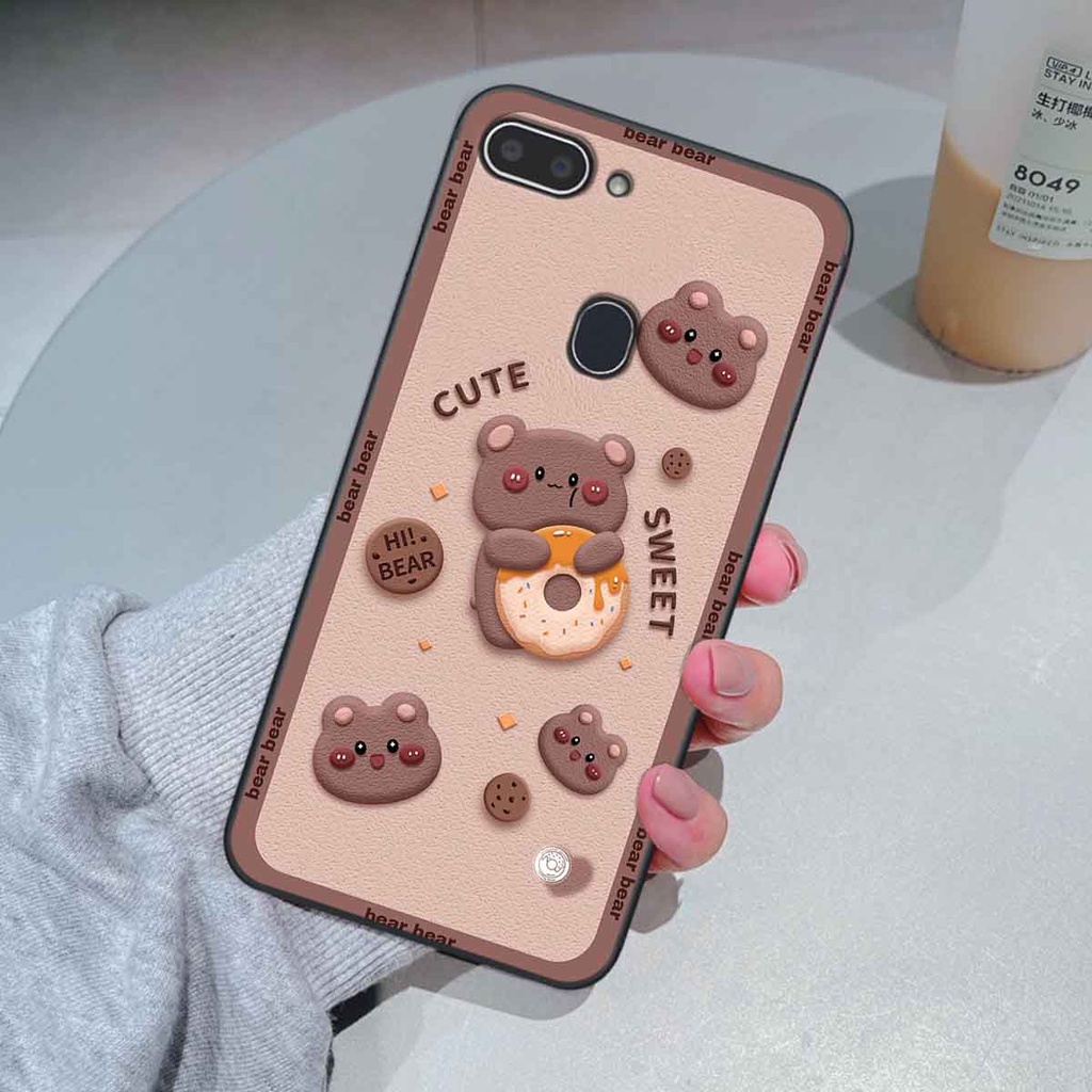 Ốp Realme 1 / 2 bear brick, gấu đáng yêu, dễ thương