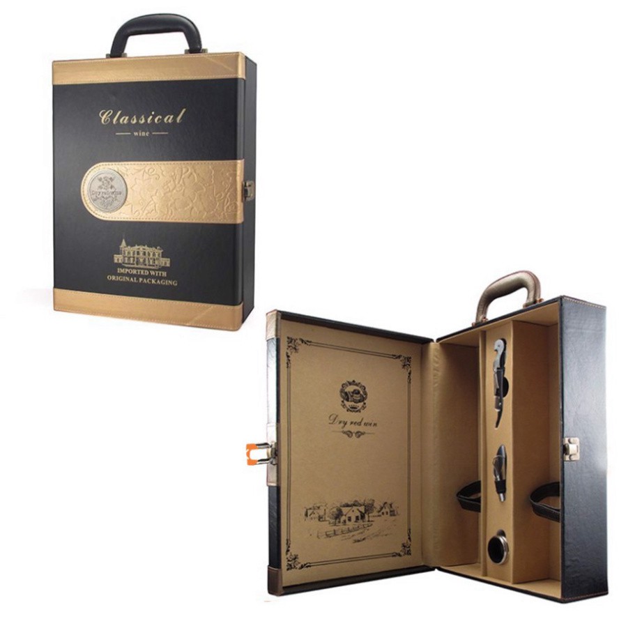 Hộp Da Đôi Đựng Rượu Vang - Phụ Kiện Rượu Vang 22 - Mã PK002 | BigBuy360 - bigbuy360.vn