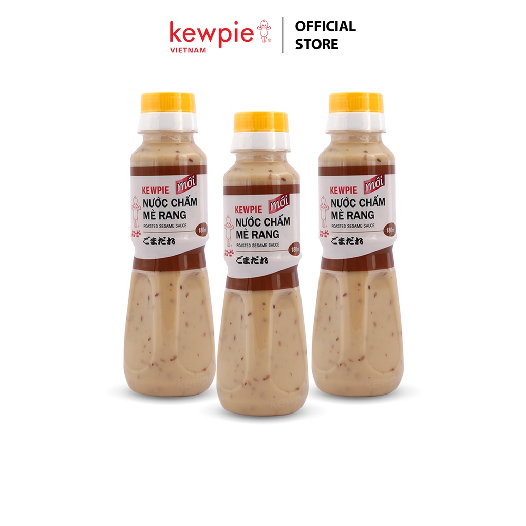 Combo 3 chai Nước Chấm Mè Rang Kewpie 180ml/chai