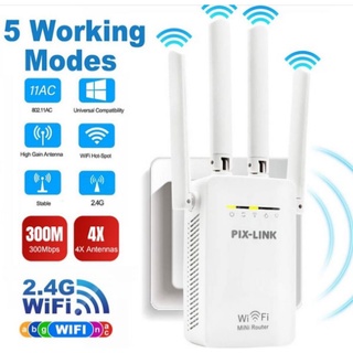 Bộ Khuếch Đại Sóng Wifi Không Dây Bozzbuy 300M PIX-LINK AP LV-WR09