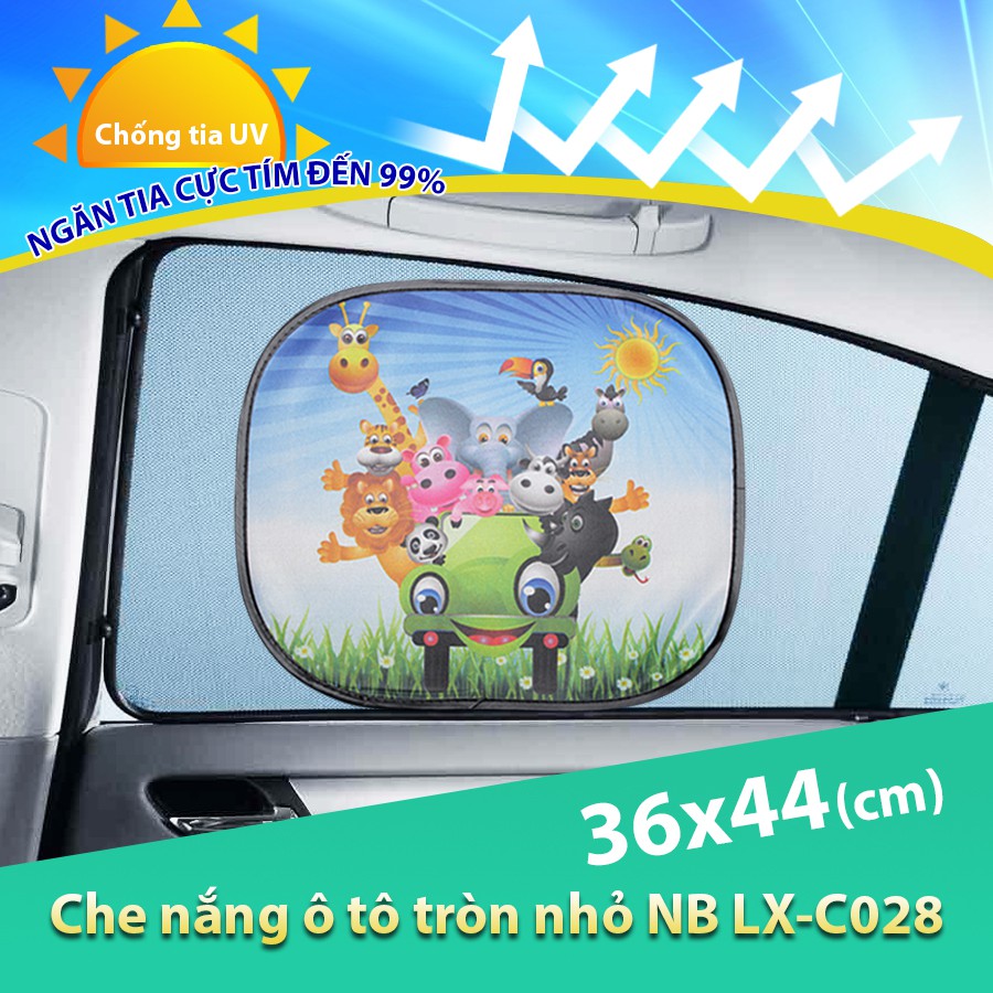 Combo 2 Tấm Che Nắng Ô Tô Tròn Nhỏ NB Nhiều Hình (36x44 cm) | BigBuy360 - bigbuy360.vn