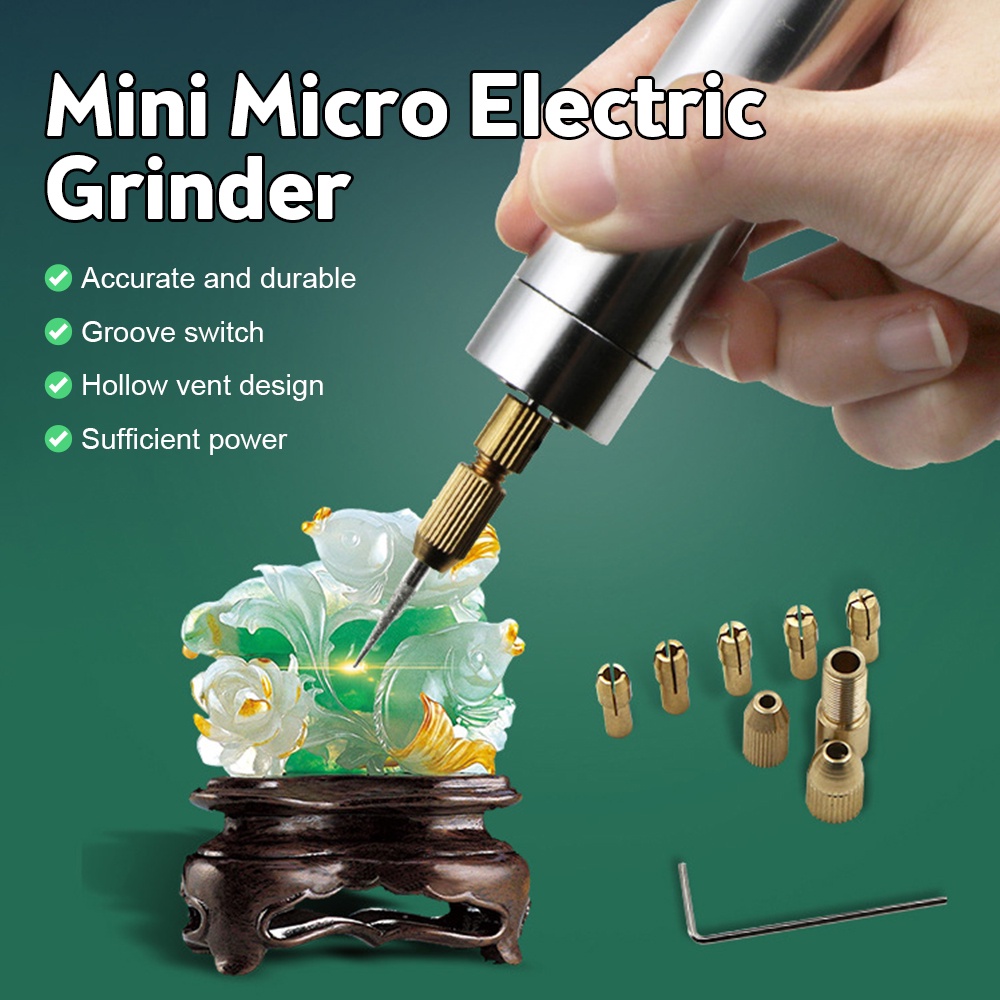Set 18/ 33 dụng cụ máy mài đánh bóng ADIEEPEN cầm tay mini chuyên dụng