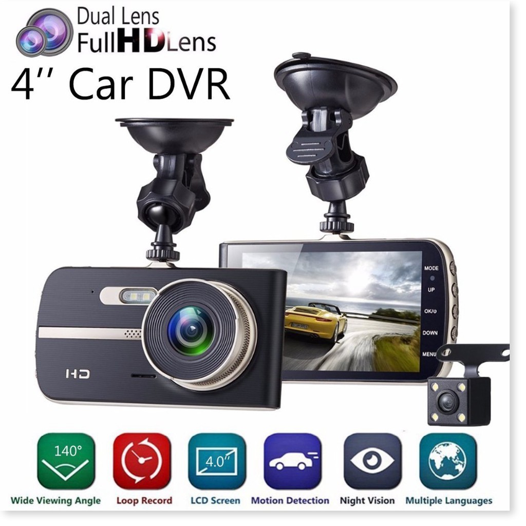 [SALE 50% ] Thiết Bị Ghi Hình, Camera Hành Trình Dành Cho Xe Ô Tô  X003  FULL HD 1080P Siêu Nét, Màn Hình IPS 4 Inch. Ch