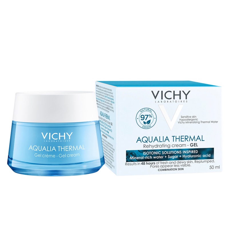 [Mã COSVIBD10 giảm 10% đơn 600K] Kem dưỡng ẩm và cung cấp nước dạng gel Vichy Aqualia Thermal Cream-Gel 50ml