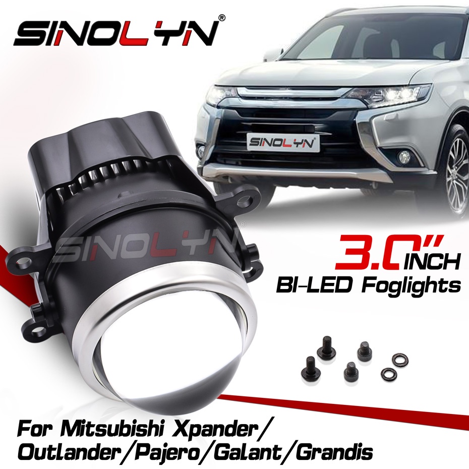 Đèn LED Sương Mù Ánh Sáng Xanh Dương D2H H11 HID Cho Mitsubishi Xpander / Outlander / Pajero / Galant / Grandis 3.0 inch