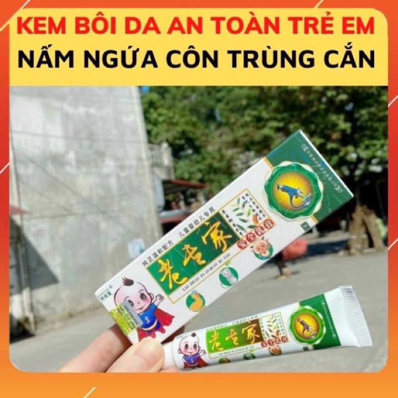 kem bôi, ngoài da, hỗ trợ,nấm ngứa, chàm,tổ đỉa,ghẻ nước,hắc lào ,lăng ben,viêm, loại xanh lá trẻ em