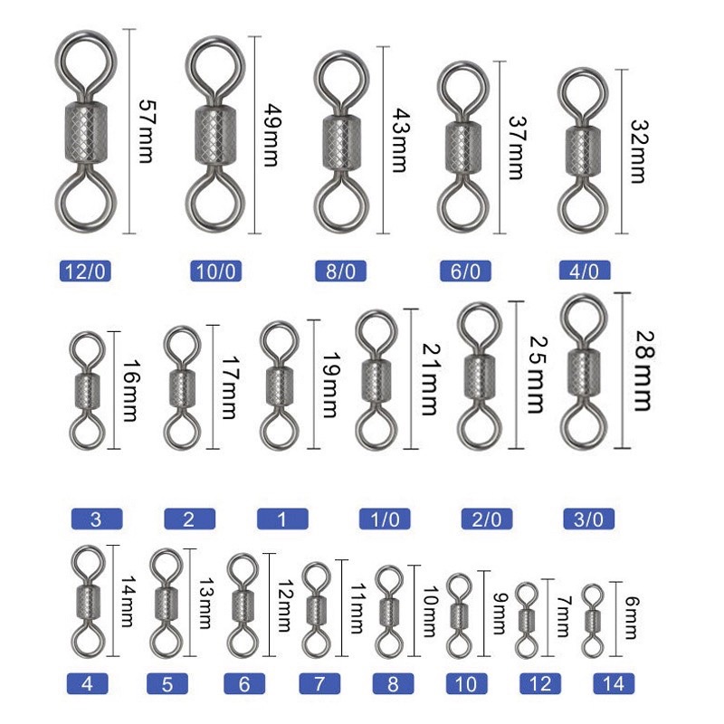 Khóa Link - Khóa số 8 Buộc trục câu đài hình số 8 ( 30 cái )