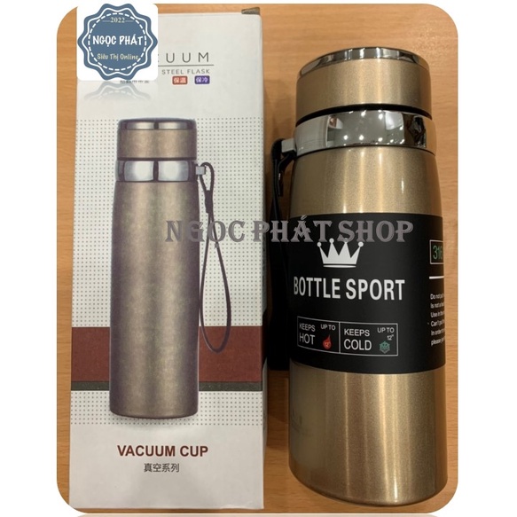 Bình Nước Giữ Nhiệt - Ruột Inox 316 Giữ Nóng Lạnh Lâu, Vỏ 304 Dày Không Rỉ, Sạch Anh Toàn