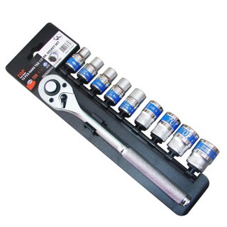 Bộ tuýp - Bộ khẩu vặn mở siết ốc 10 chi tiết 1/2" (Cần tự động vuông nhanh) hiệu TOP
