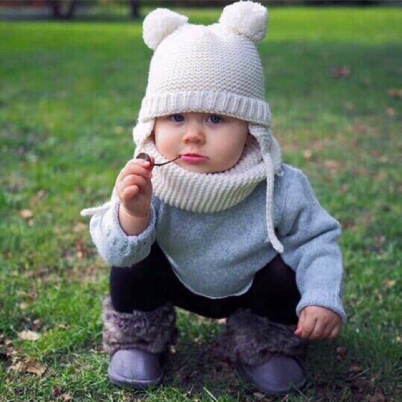 Mũ len Hm và Set khăn mũ len zara cho bé trai, bé gái