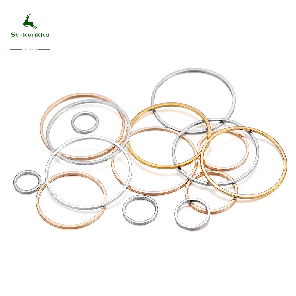 Set 20/50 Vòng Nối St.kunkka Bằng Đồng 8 - 40Mm Làm Trang Sức Diy